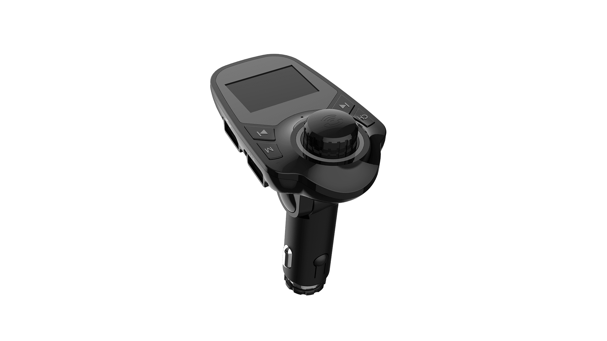 Auto Drive Low Profile Bluetooth FM Transmitter, Hands-Free Phone Calls,Compatible with Smartphones,8x5x10CM,55G