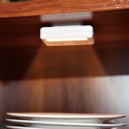 Auto Drive Magnetic Control Warm White LED Cabinet Drawer Lights 2 Pack