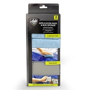 Auto Drive Microfiber Applicator Pads & Bug Sponge, 3 Pack