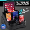 thumbnail image 1 of Moblorg Mini Center Console Organizer with Cup Holders for Cars, Trucks, Minivans, and SUVs, 1 of 6