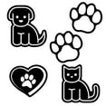 thumbnail image 1 of Auto Drive Pet Vinyl Car Decals Black White, 1 of 9