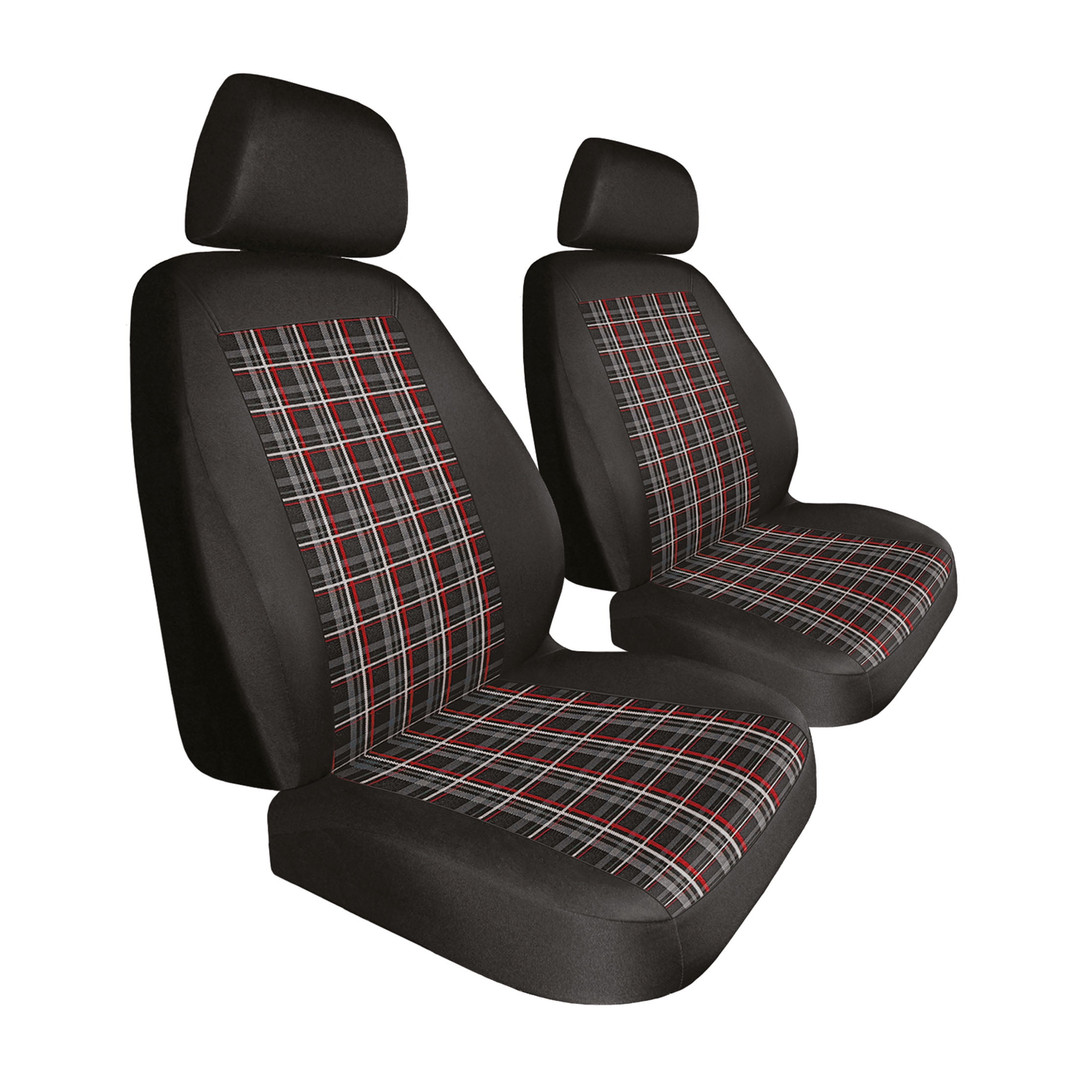 3pcs Plush Plaid Quilted Car Seat Cushion compatible with Car, SUV, And  Truck