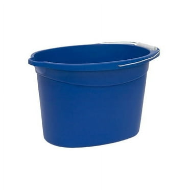 Auto Drive  Plastic 12-Quart Oval Bucket, Blue