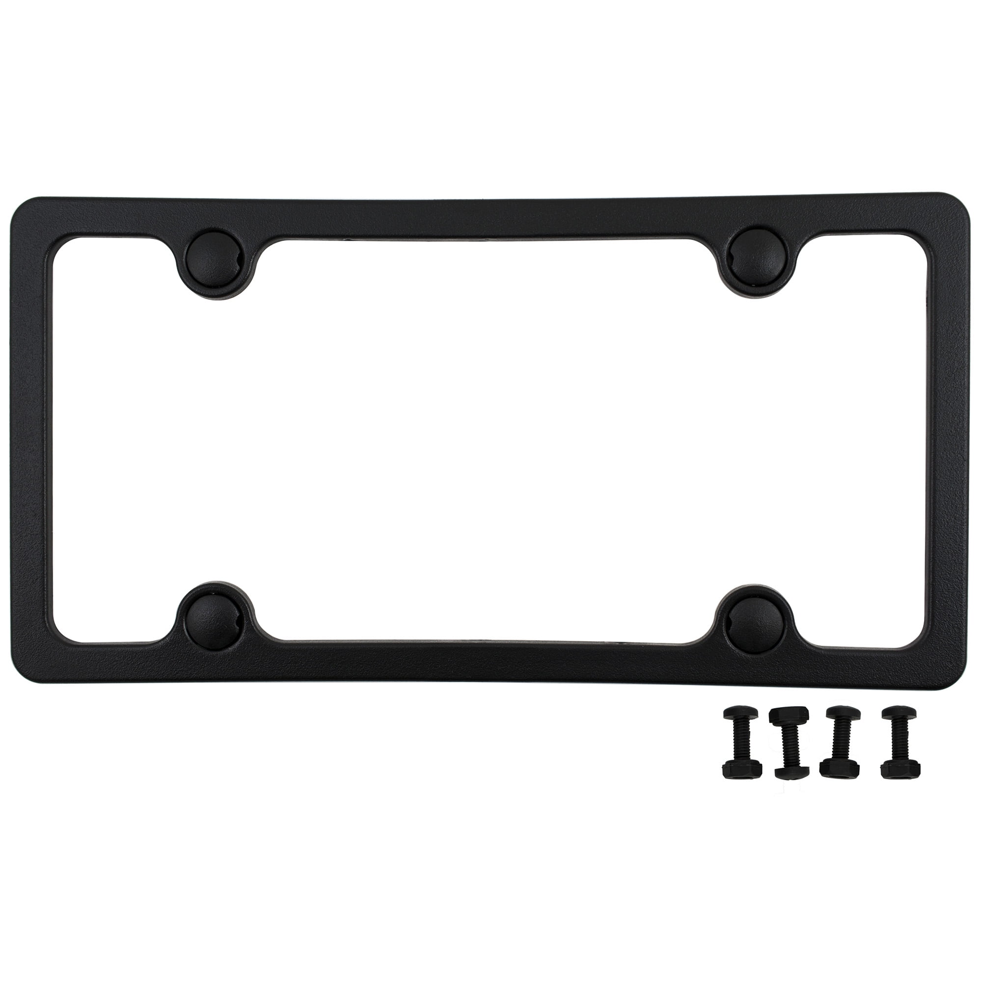 Auto Drive Stainless Steel Anti-Theft License Plate Frame Mounting Kit,  93390W 