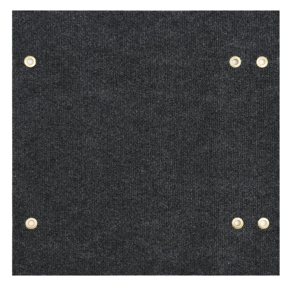 Auto Drive 18x18 Inch RV Step Mat, Dark Gray, Outdoor Rug for RV Steps