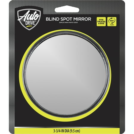 Auto Drive RV and Truck Adjustable Blind Spot Mirror, Universal Fit, Black