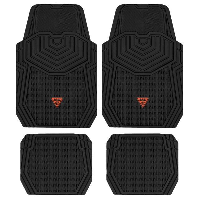 Auto Drive Rubber Floor Mats, Fits VSN 22PM143, Black 4 Piece