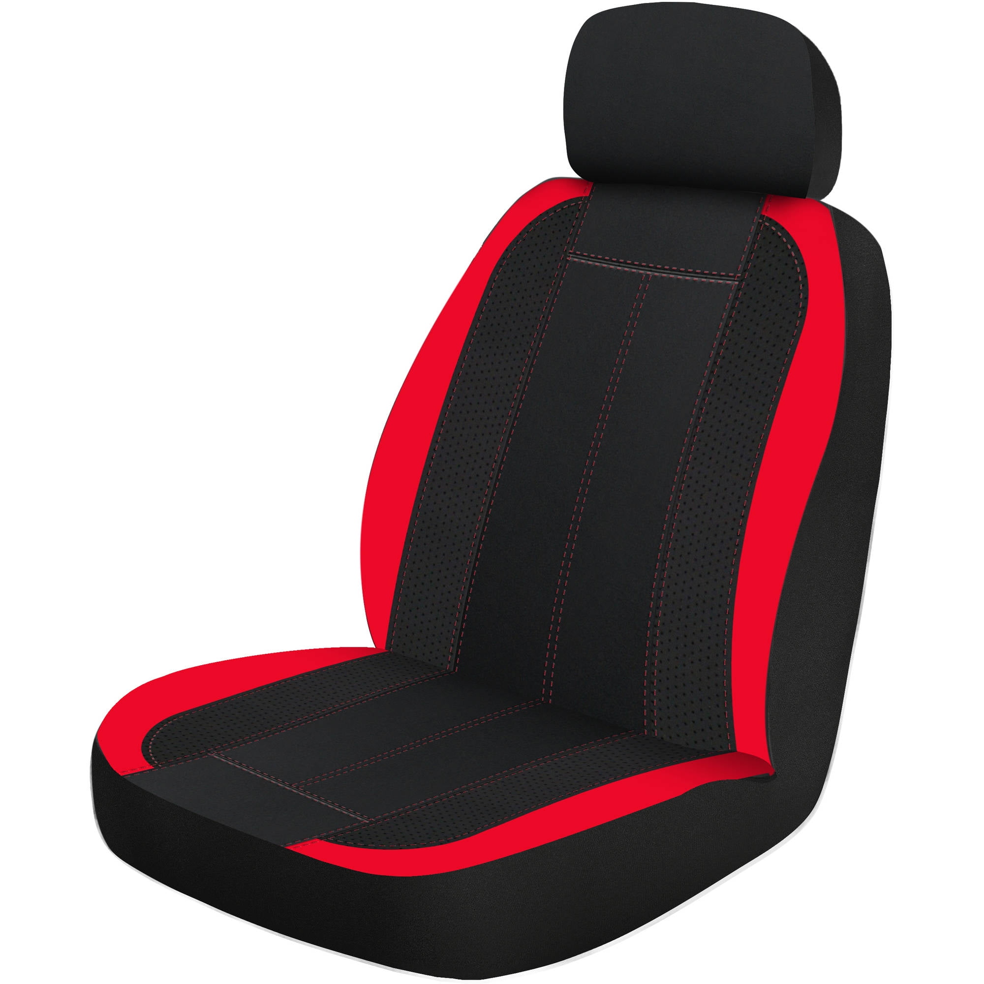 Auto Drive SGL Sports Seat Cover Red Walmart