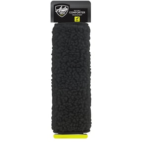 Auto Drive Simulated Sheepskin Seatbelt Shoulder Pad, Black