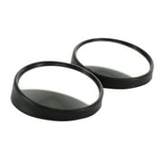 Auto Drive Small Blind Spot Mirrors, Pack of 2, Universal Fit, Black