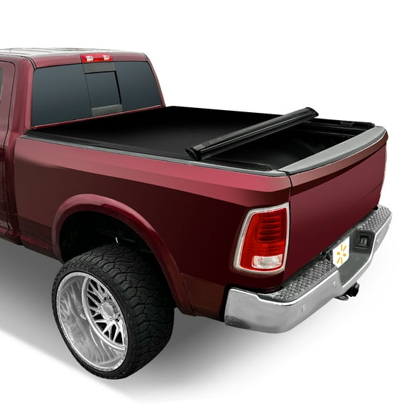 Auto Drive Soft Roll up Truck Bed Tonneau Cover Fits 09-18 Dodge Ram 1500 6.5Ft Bed