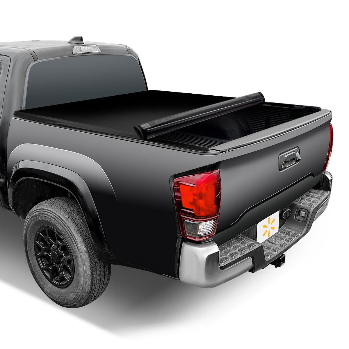 Auto Drive WMT-RU-46001 Soft Roll up Truck Bed Cover, Vinyl Black, Water-Resistant, Heavy-Duty, 6Ft Bed, 1 Pieces