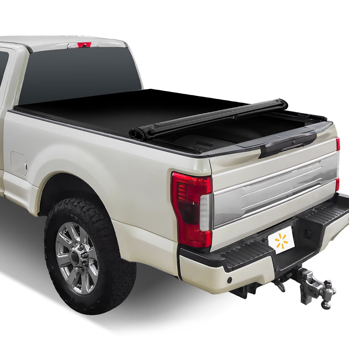 Auto Drive WMT-RU-13001 Soft Roll up Truck Tonneau Cover, Vinyl Black, 6'8" 1 Piece