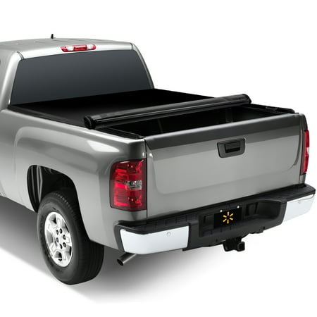 Auto Drive Soft Roll up Truck Bed Tonneau Cover Fits 1999-2006, 07 Classic Silverado / Sierra 1500 2500 HD 3500 HD 8FT Bed (96\")