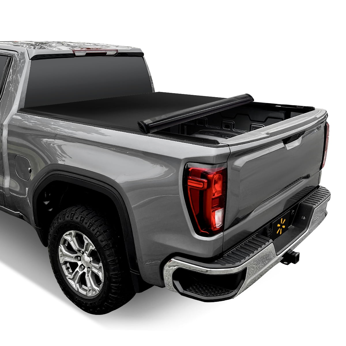 Auto Drive WMT-RU-51001 Soft Roll-Up Truck Tonneau Cover, Vinyl Black, Heavy-Duty, 6ft 9in Bed, 1 Pieces