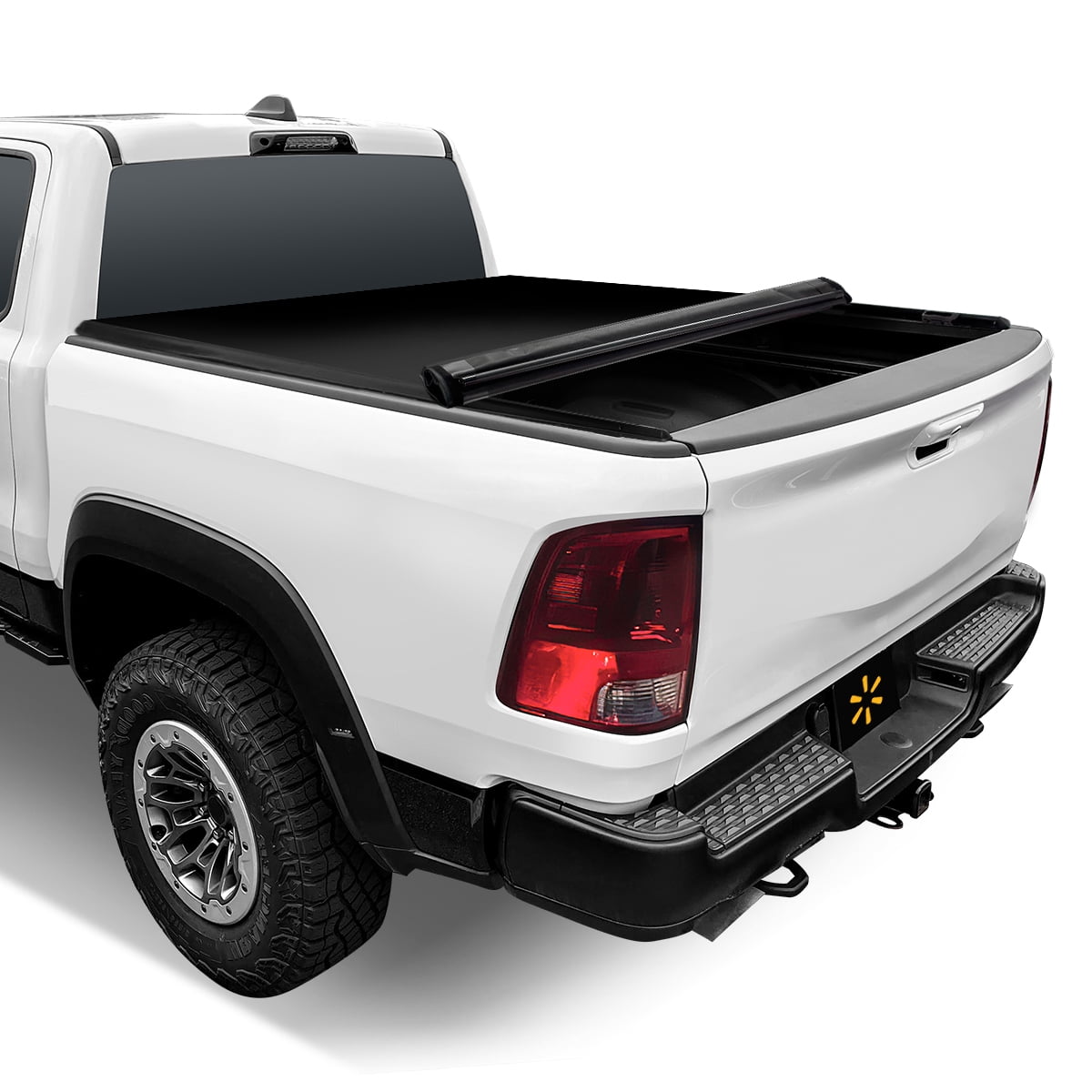 Auto Drive WMT-RU-18001 Soft Roll-Up Black Heavy-Duty, 8Ft Bed 1 Piece Truck Bed Tonneau Cover Fits 94-10 Dodge Ram 1500 2500 3500 / 11-18 Ram 1500 2500 3500