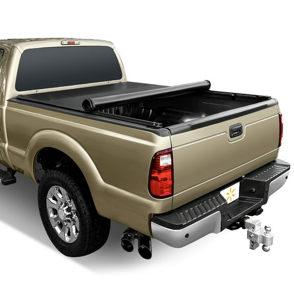 Auto Drive Soft Roll up Truck Bed Tonneau Cover Fits 99-16 Ford F250-350SD F450 6.5Ft Bed