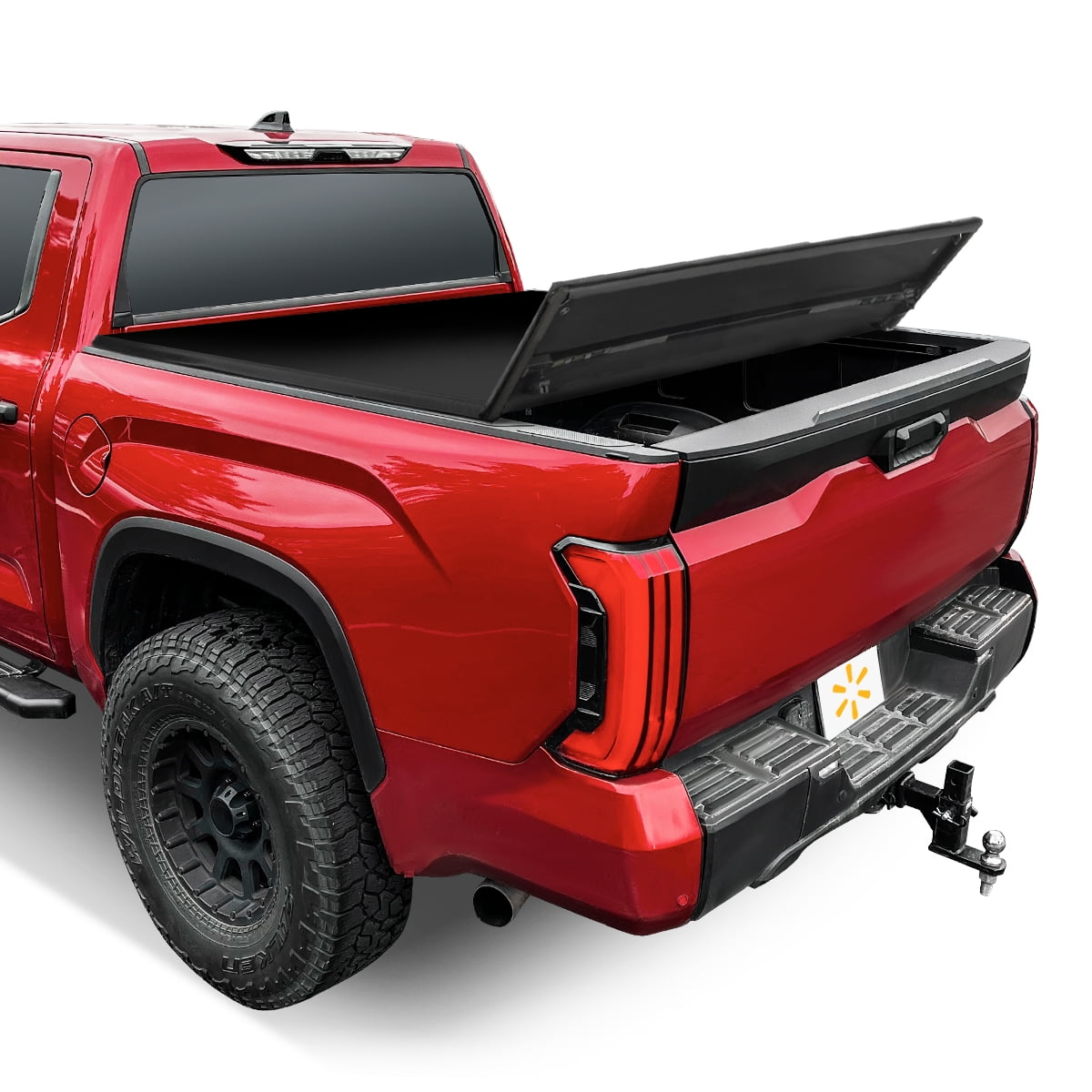 Auto Drive Soft Folding Truck Tonneau Cover, Vinyl Black, Heavy-Duty, 6.5 FT, 1 Piece