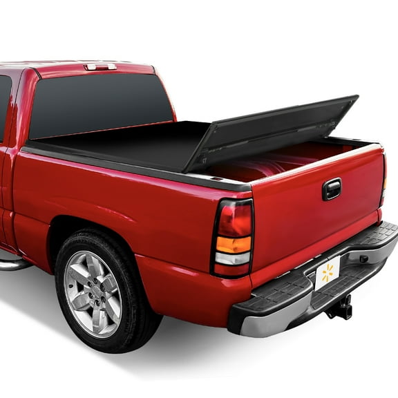 Auto Drive Soft Tri Fold Truck Bed Tonneau Cover Fits 99-06 Silverado/Sierra 1500-3500 HD 6.5Ft Bed