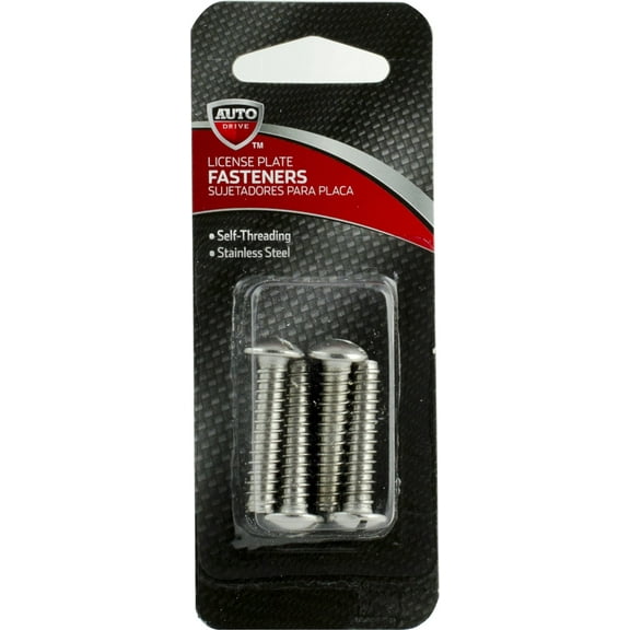 Auto Drive Stainless Steel Self Threading License Plate Fasteners, 93366W