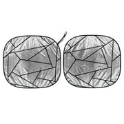 Auto Drive Two Counts Polygon Universal Fit Twist Sunshade, 28.5" x 31.5"