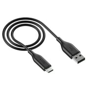 Auto Drive USB-C to USB-A, 3ft, Charging & Data Sync Cable, PVC, Black, Single Pack