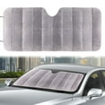 thumbnail image 1 of Auto Drive Universal 63" x 28.5" Reflective Accordion Sun Shade, Silver, 1 of 1