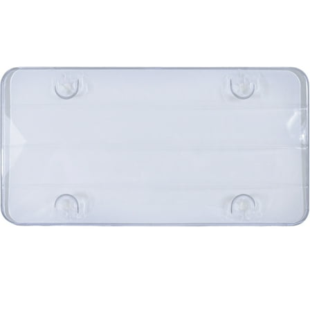 Auto Drive Universal Automotive License Plate Cover Unbreakable Clear Dome, 92615W, 12.5" x 6.5"