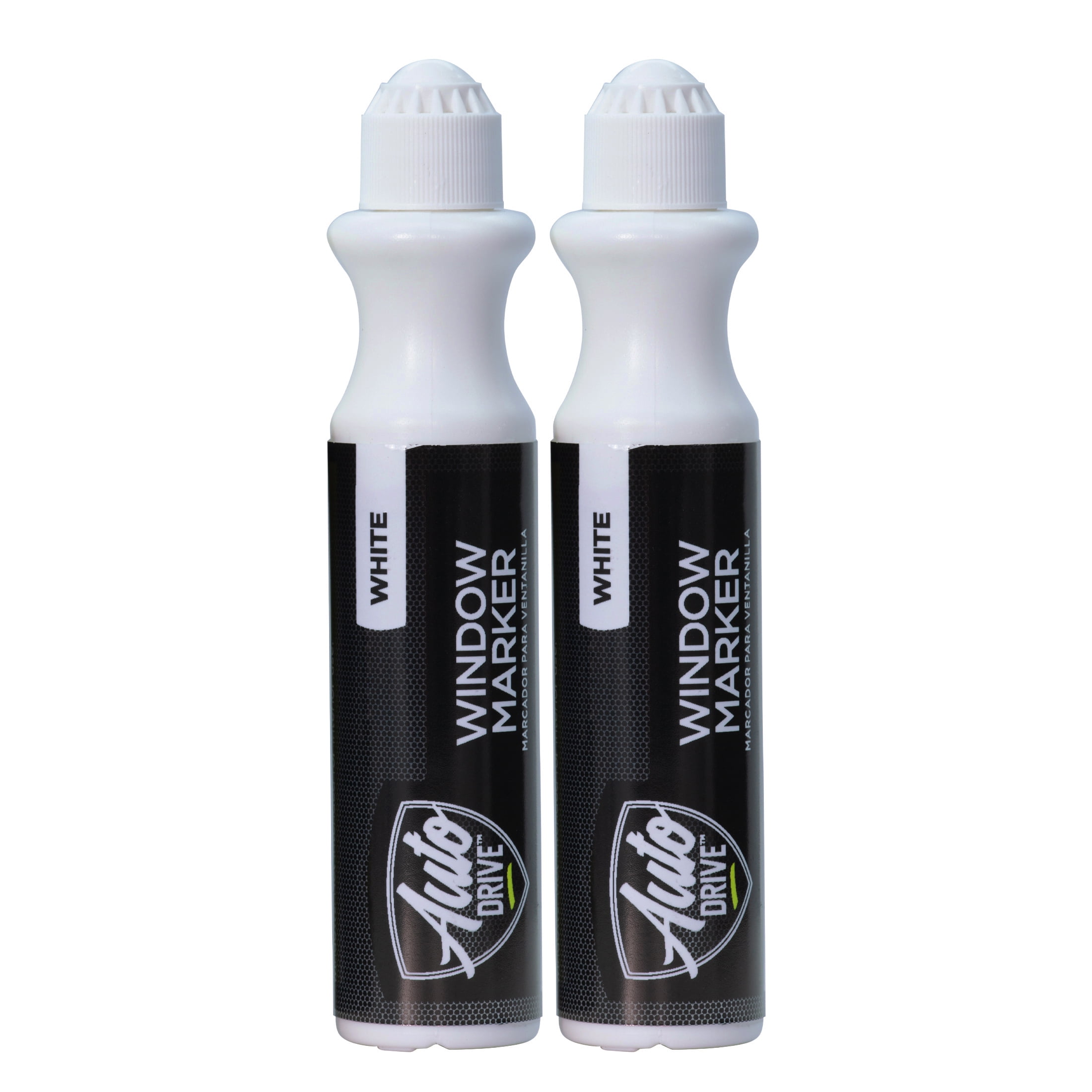 Auto Drive Universal Automotive Window Marker Kit, White, 48 ml/1.62 oz., 60020, 2 Pack