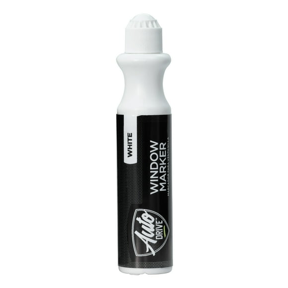 Auto Drive Automotive Window Marker - White, Weather-Resistant, Easy Cleanup