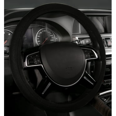 Auto Drive Universal Black Neoprene Waterproof Steering Wheel Cover, Set of 1, Fit for Cars, SUVs, Trucks