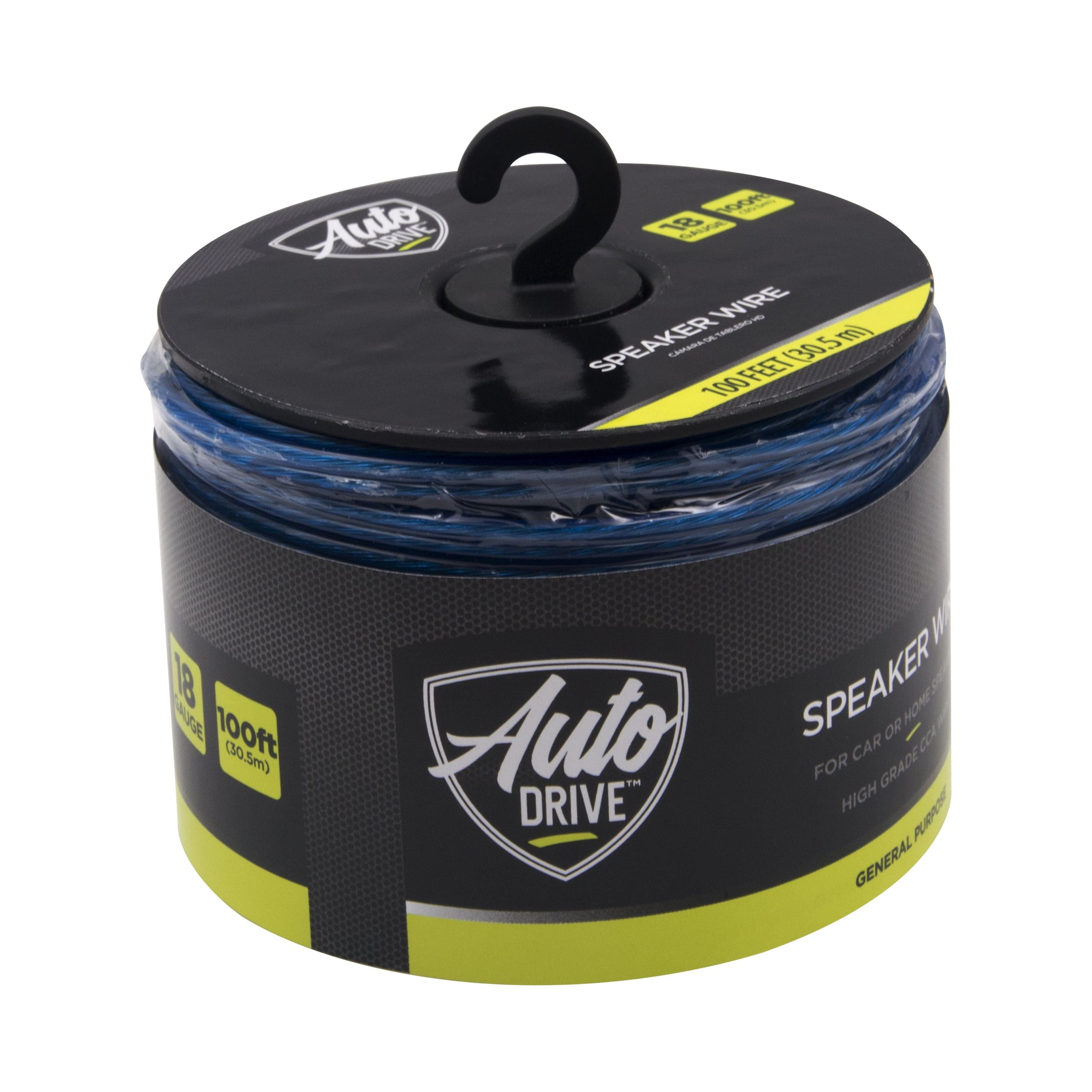 Auto Drive Universal Car Stereo Speaker Wire, 16 Gauge, 50ft Long