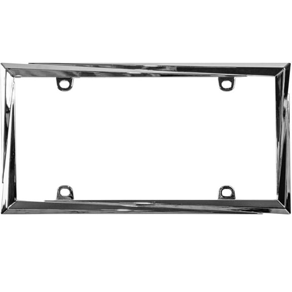 Auto Drive Universal Chrome License Plate Frame - Hot Rodder