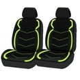 Auto Drive Universal Fit Glow in the Dark Leather Seat Covers, Set of 2