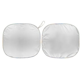 Auto Drive Universal Fit White Color Windshield Twist Sunshade 2 Counts Model ,28.5"x 31.5"