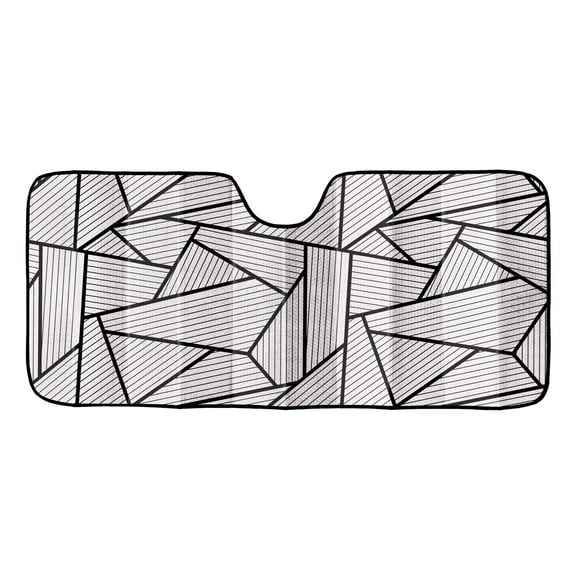 Auto Drive Universal Fit on Car Windshield Polygon Accordion Sunshade AD0221A-40 1 Pack, 63"x 28.5"