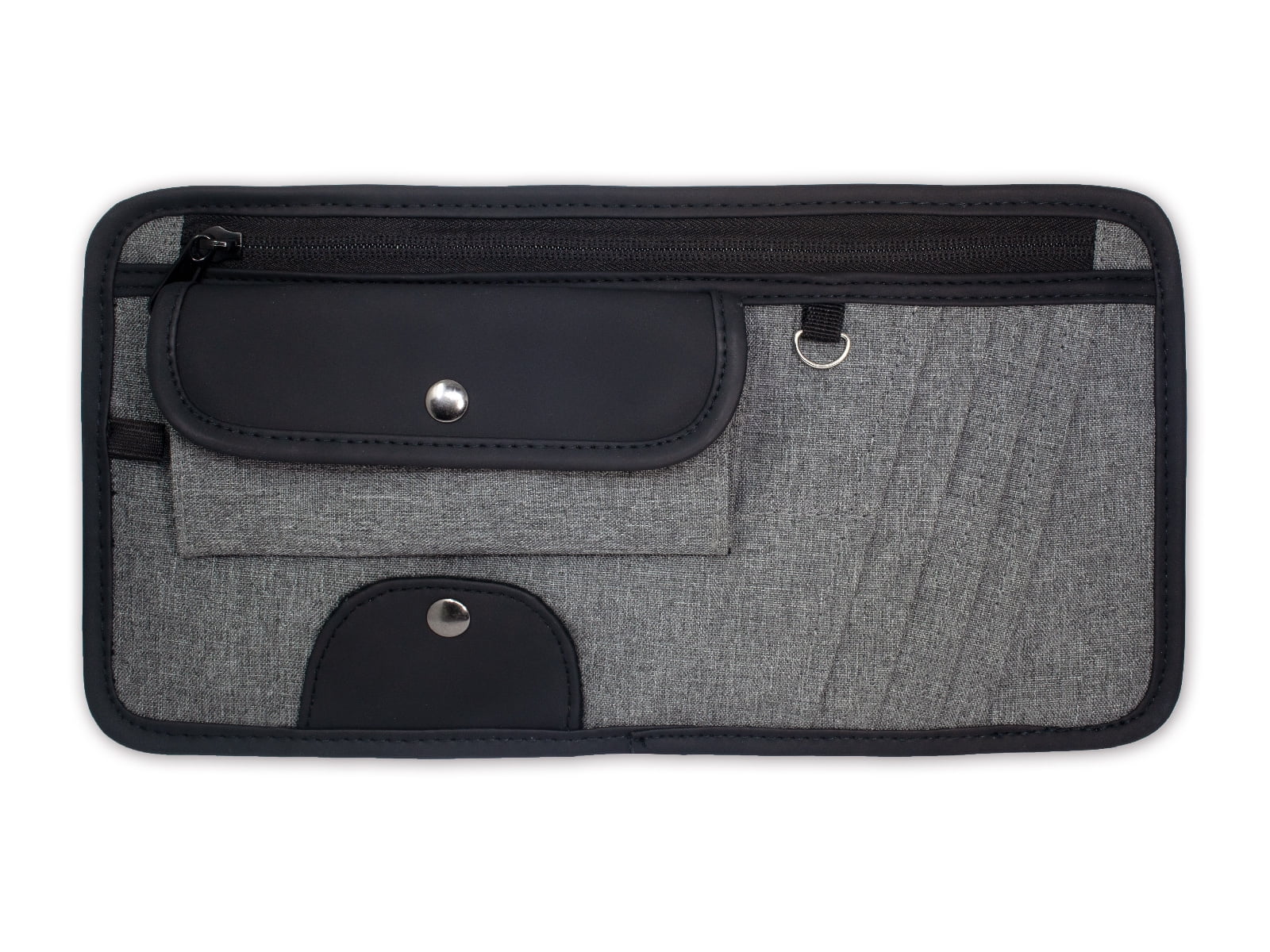 Auto Drive Universal Fit on Car Visors Black Accessories Organizer 1 Pack AD22G-3A, 12.6 x 6.3 x 1.25''