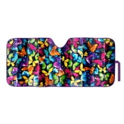 Auto Drive Butterfly Accordion Sunshade Universal Size 1 pack, 63'' x 28.5''