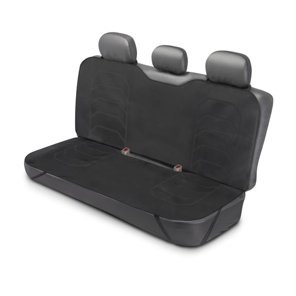 Auto Drive Waterproof Rear Bench Seat Protector Black, Universal Fit