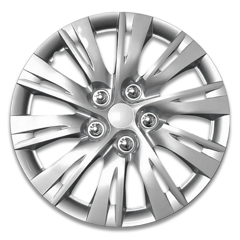 Auto Drive15-inch Wheel Cover, Silver Alloy Finish, KT1037-15SL