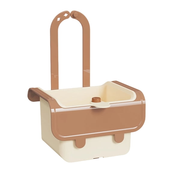 Auto Dump Faucet Mounted Sink Strainer Basket for Effortlessly Food Waste Disposal Space Saving for Compact Kit