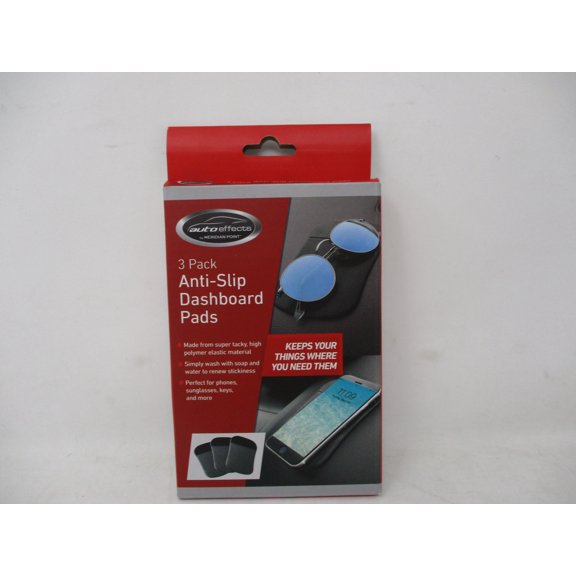 Auto Effects Anti-Slip Dashboard Pads 3 Pack