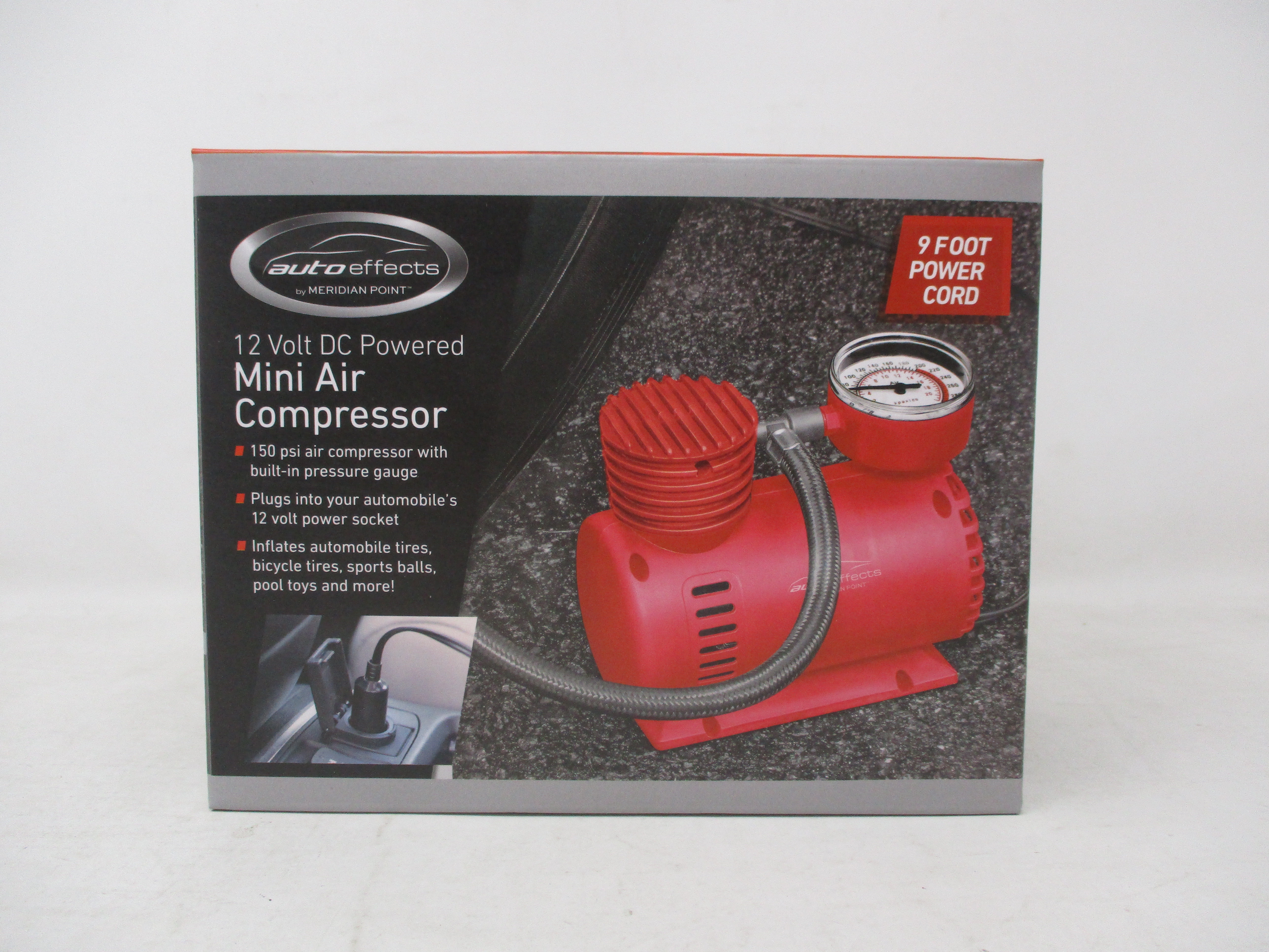 Auto effects outlet 12v air compressor