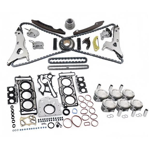Auto Engine Part Head Gasket Set Piston Timing Chain Kit for Mercedes-Benz 276.820 3.0T W212 2012-2017