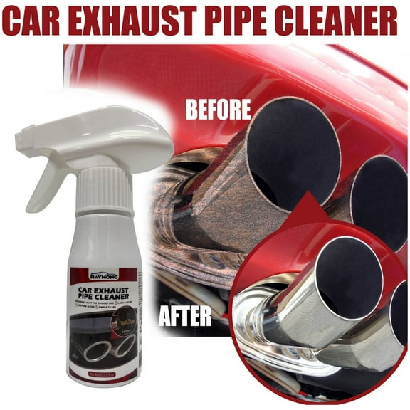 Auto Exhaust Pipe Cleaner Remover, Powerful Car Exhaust Cleaner, Rust Remover Rust Remover Spray For Car Maintenance And Cleaning, Metal Surface Rust Cleaner, Car Exhaust Tip Cleaner