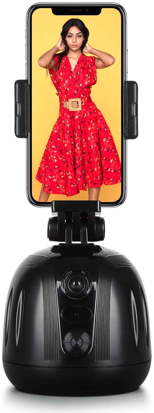 Auto Face Tracking Phone Holder & Tripod, 360° Rotation Smart Shooting ...