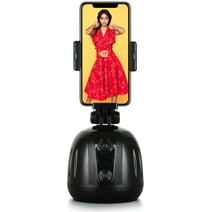 Auto Face Tracking Phone Holder & Tripod, 360° Rotation Smart Shooting Mount Sturdy Vlog Holder for Live Broadcast, Video Recording Tiktok, Youtube - Free Photos or Videos, NO APP & Bluetooth Required