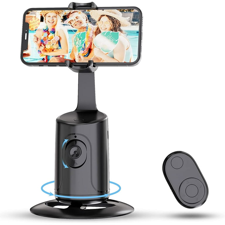 360¬∞ Auto-Tracking Tripod: Rechargeable Phone Holder for Videos