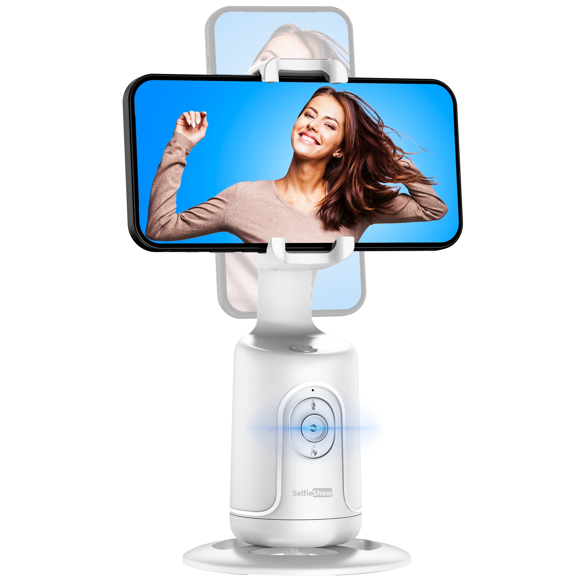 Auto Face Tracking Tripod, 360° Rotation Motion Sensor Track Moving ...