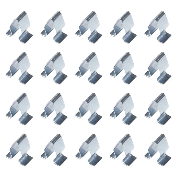 Auto Fastener Clips Metal Fastener Clips Auto Car 14X9Mm/0.55X0.35Inch 20 Pcs Metal Silver Spring Trim Clip None